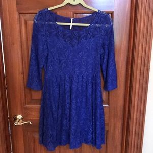 Free People Royal Blue Dress